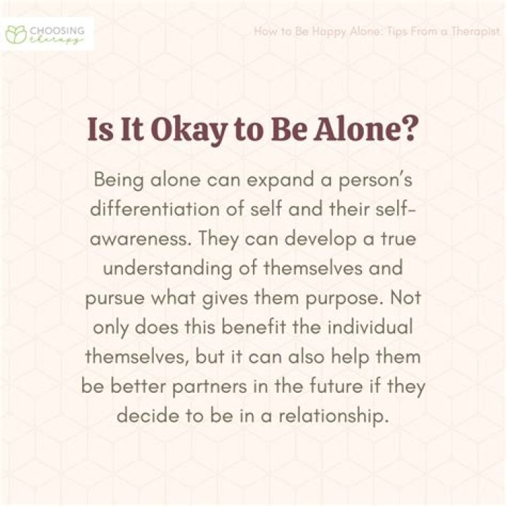 Being alone - How To Discuss