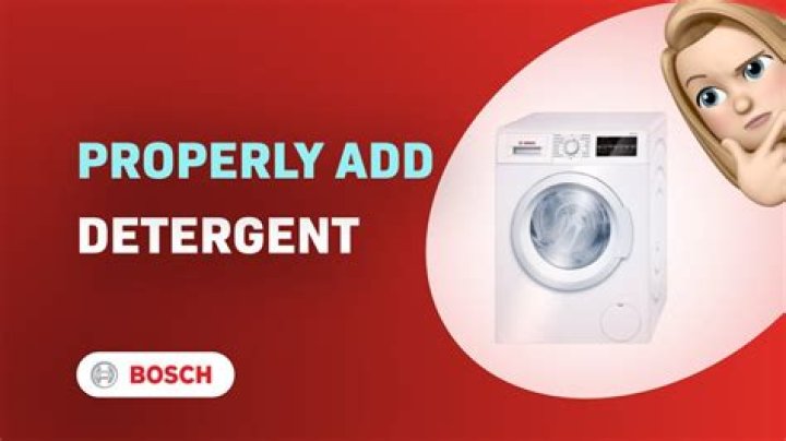 Bosch Axxis Where To Put Detergent