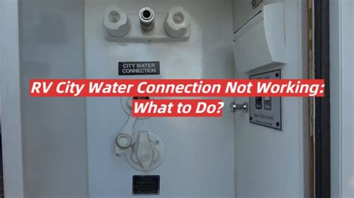 Can a city water connection block an RV?