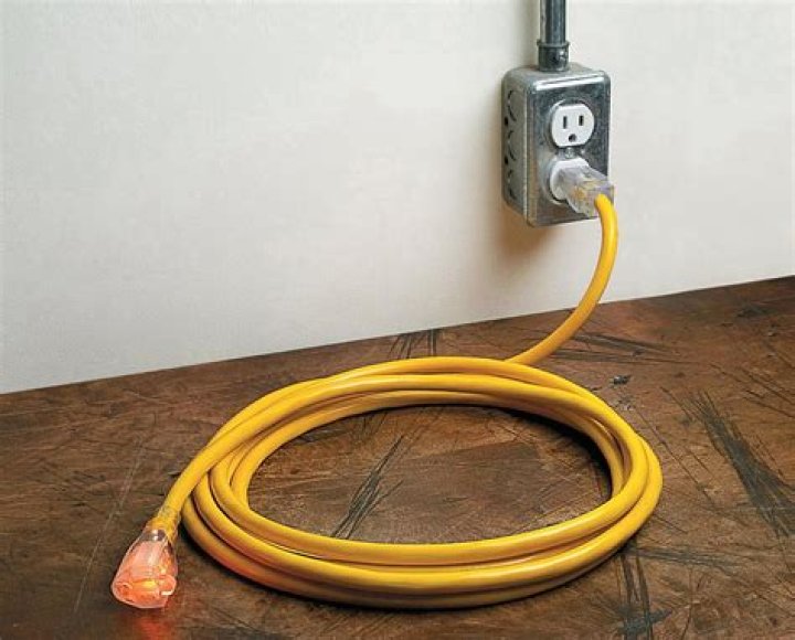 Can I plug a small TV into an extension cord?