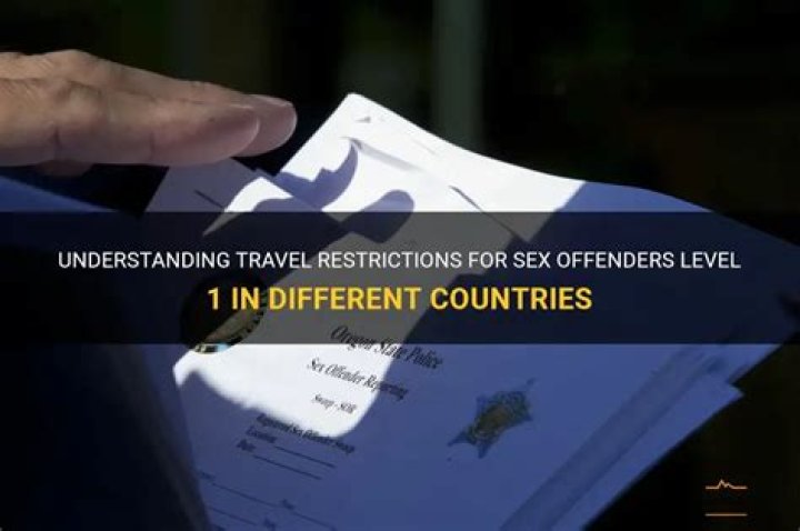 Can Level 1 Sex Offenders Travel To Italy
