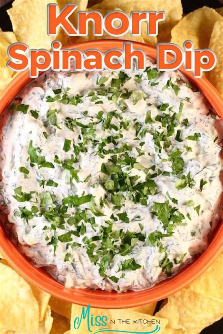 Can you freeze Knorr spinach dip