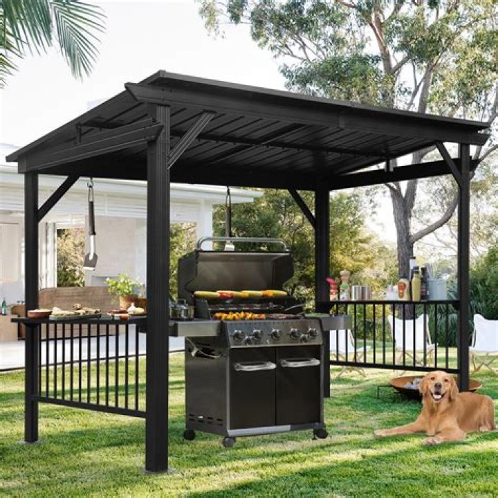Can you put a grill under a pergola