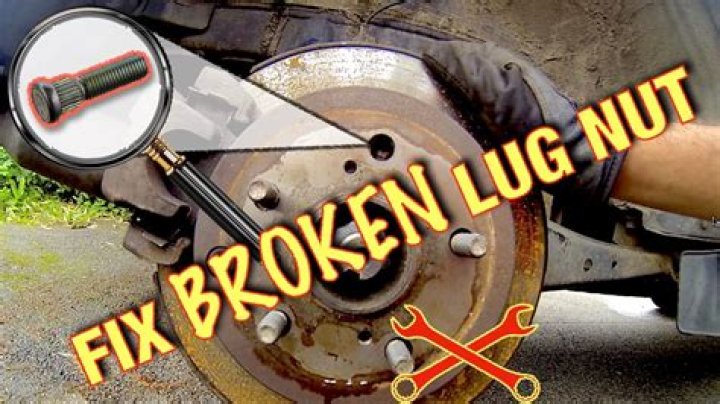 Can you replace a broken lug nut