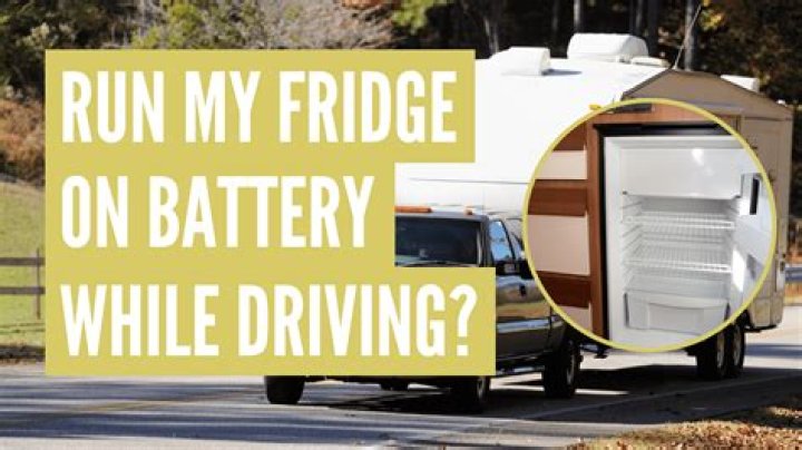 Can you run caravan fridge on gas while driving?