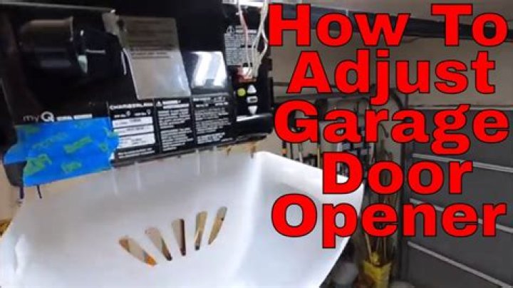 Chamberlain Garage Door Opener Adjustment