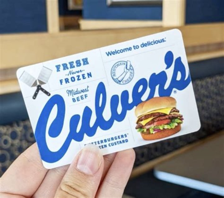 Culver's Gift Card - How To Discuss