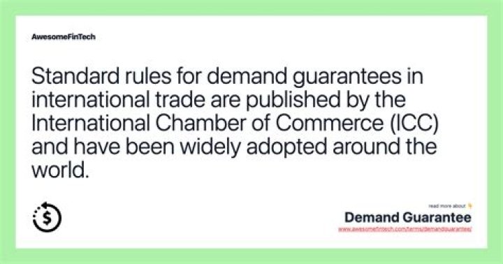 Demand guarantee - How To Discuss