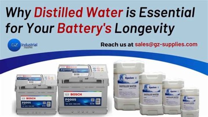 Do RV batteries need distilled water?