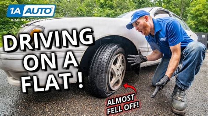 Driving on a flat tire