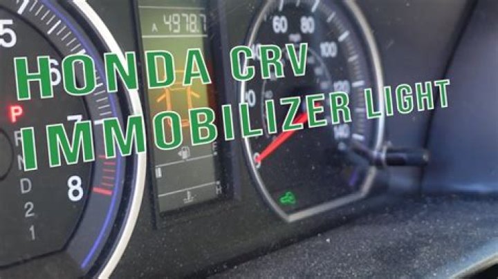 Honda Immobilizer Light - How To Discuss