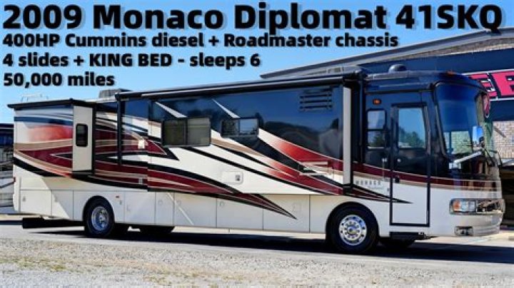 How big is a 2001 Monaco diplomat pusher?