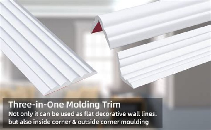 How big is a royal vinyl corner molding?