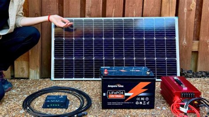 How can I tell if my solar panel is charging the battery?
