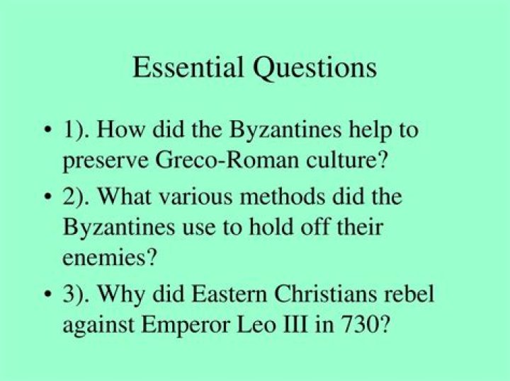 How did the Byzantines help to preserve Greco Roman culture