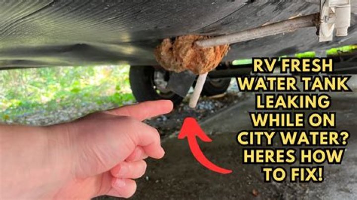 How do I find a water leak in my motorhome?