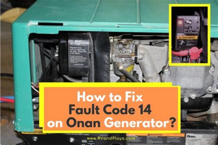 How do I fix my Onan Generator Code 15?