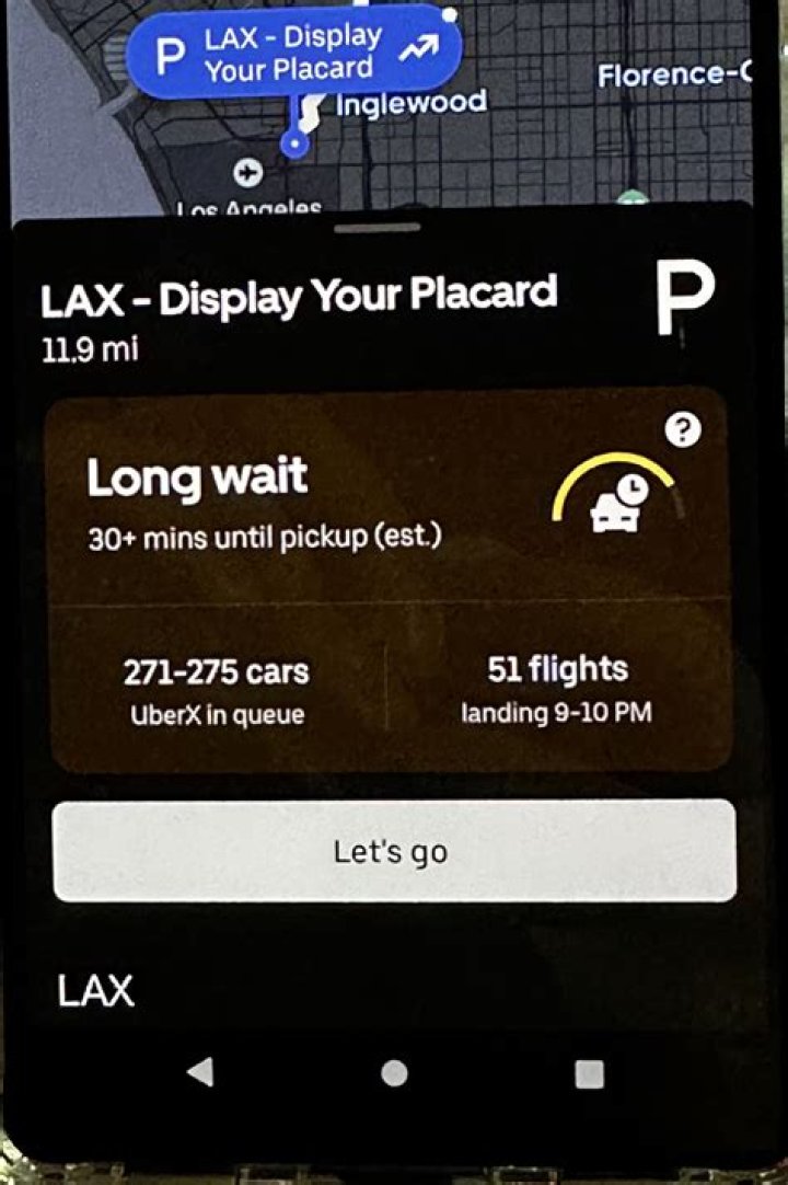 How do I get a lax Uber placard