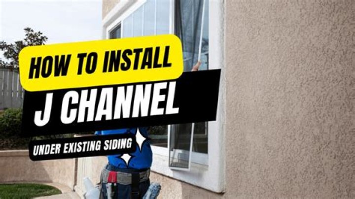 How do I install J channel on existing siding
