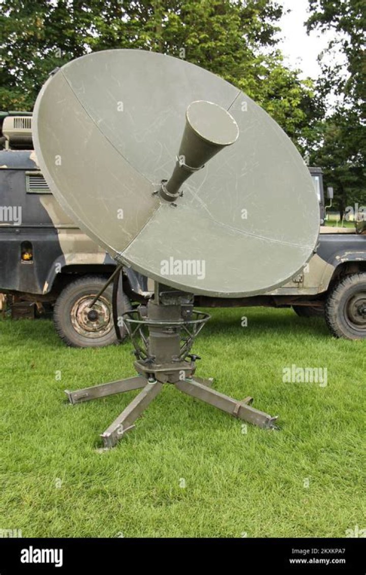 How do I set up a portable satellite DISH?