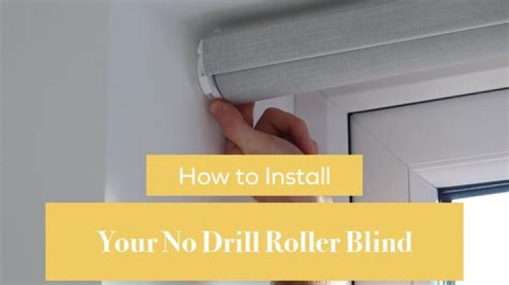 How do you attach a roller blind to a UPVC door