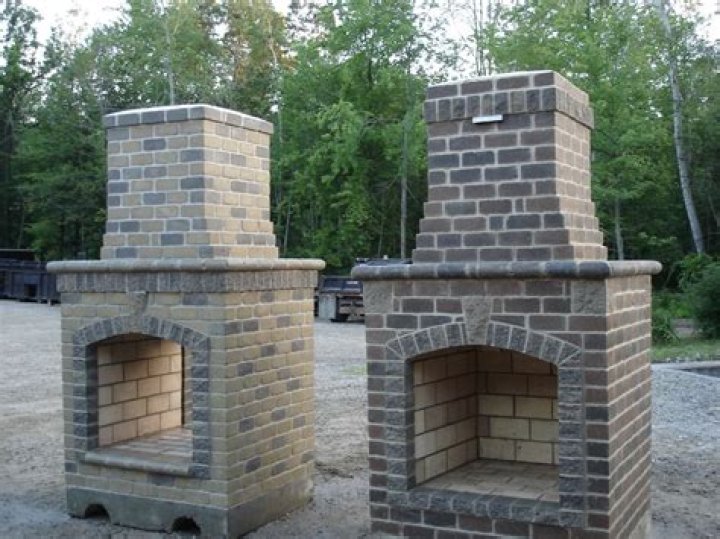 How do you build a brick fireplace