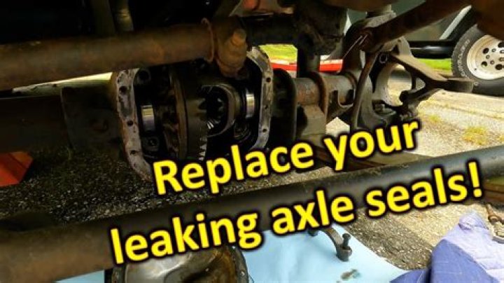 How do you change a rear axle seal?