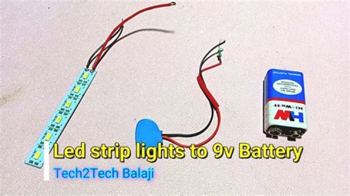 How do you connect LED Strip to 12V battery?