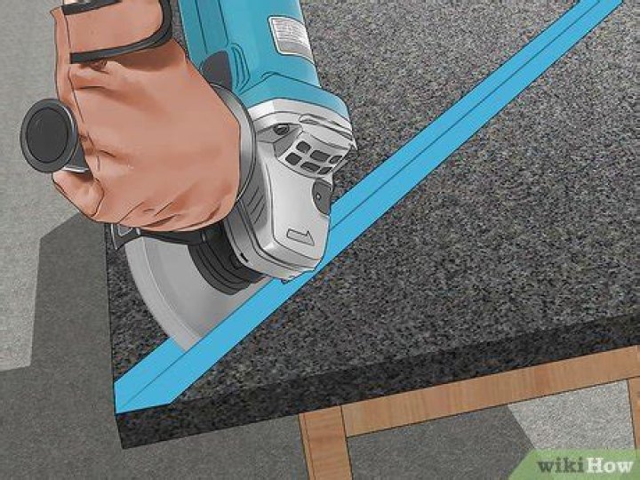How do you cut granite countertop
