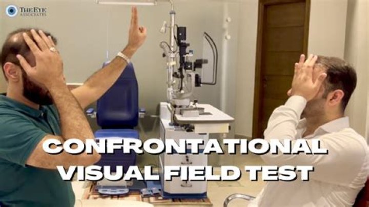 How do you do a confrontation visual field test