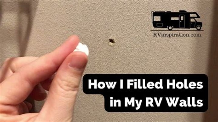 How do you fill holes in RV walls?