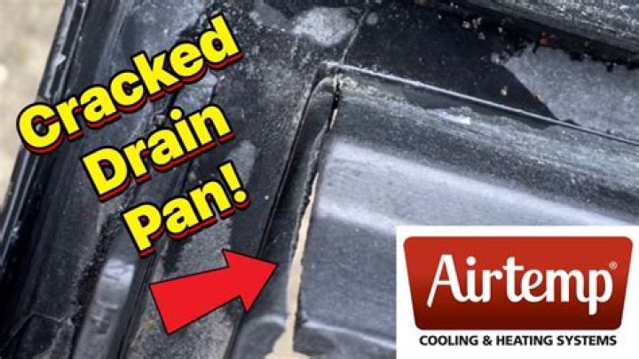 How do you fix a cracked drain pan?