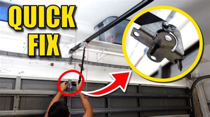 How do you fix a door that sags at the top?