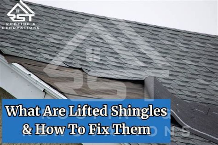 How do you fix lifted shingles?