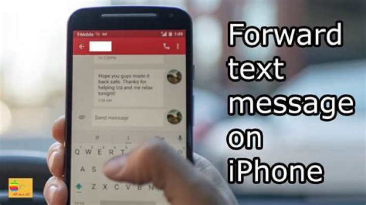 How do you forward a text