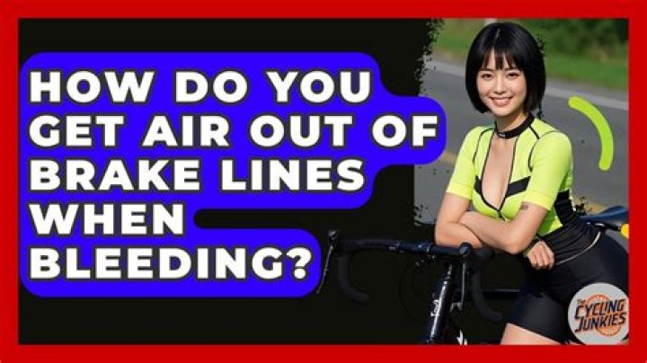 How do you get air out of brake lines?