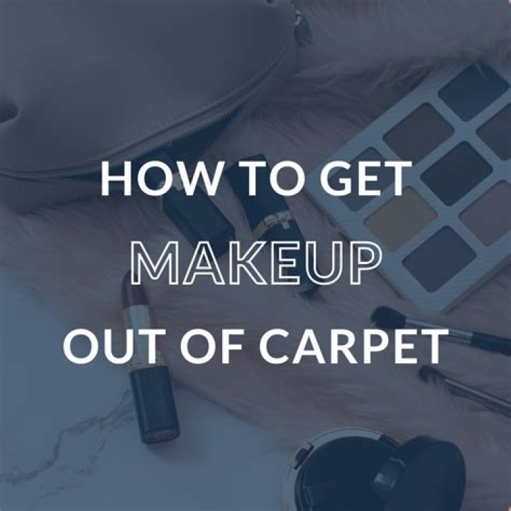 How do you get blush makeup out of carpet