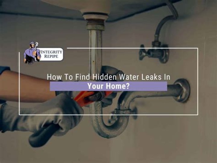 How do you know if you have a water leak under your house?