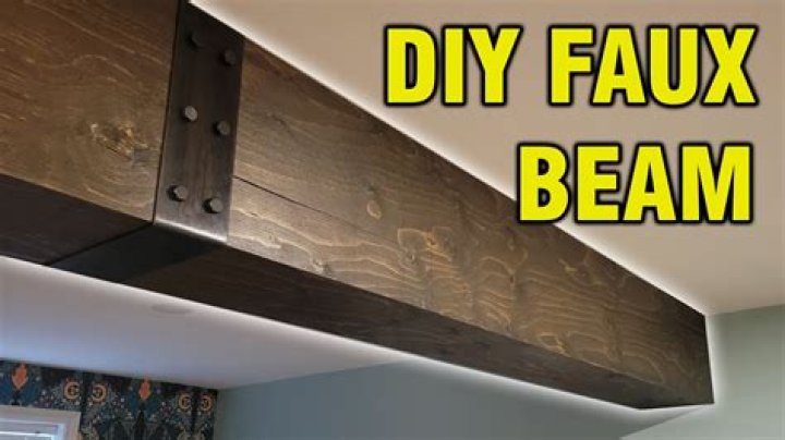 How do you make fake wood beams out of Styrofoam