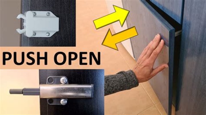 How do you open a door when the handle has broken off?