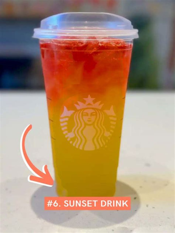 How do you order a sunset refresher at Starbucks