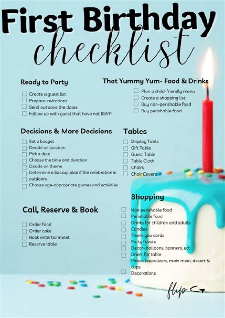 How do you plan a first birthday party