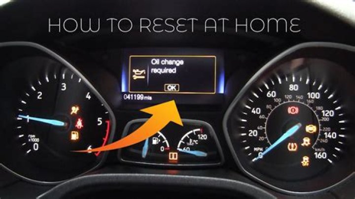 How do you reset the oil change service maintenance indicator?