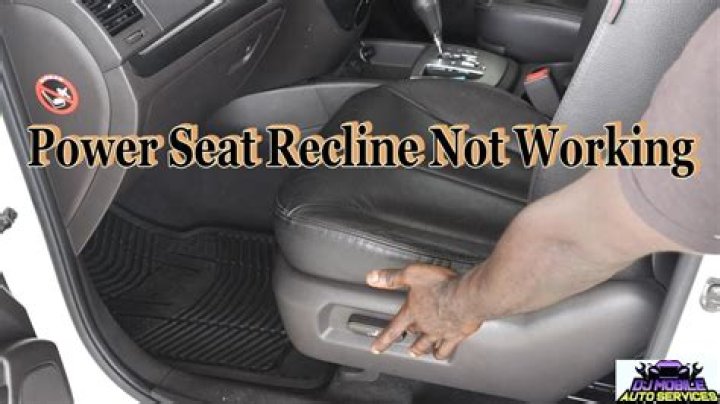 How do you troubleshoot a power seat?