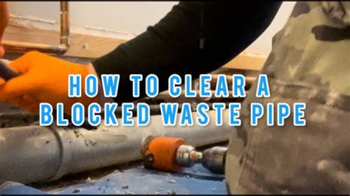 How do you unblock water pipes?