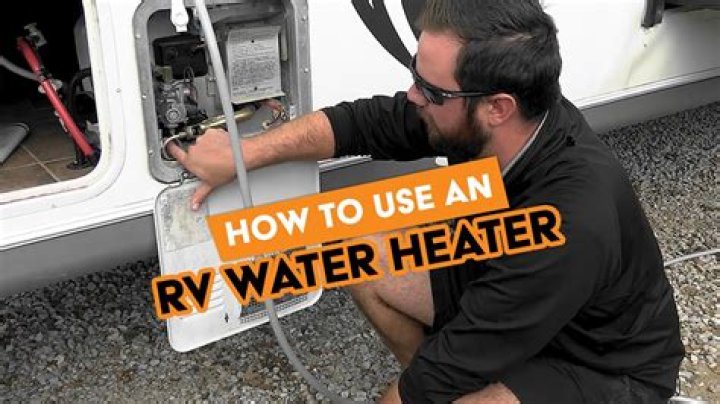 How do you use an RV hot water heater?