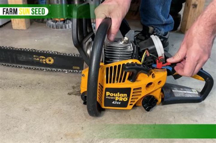 How does a Poulan chainsaw work