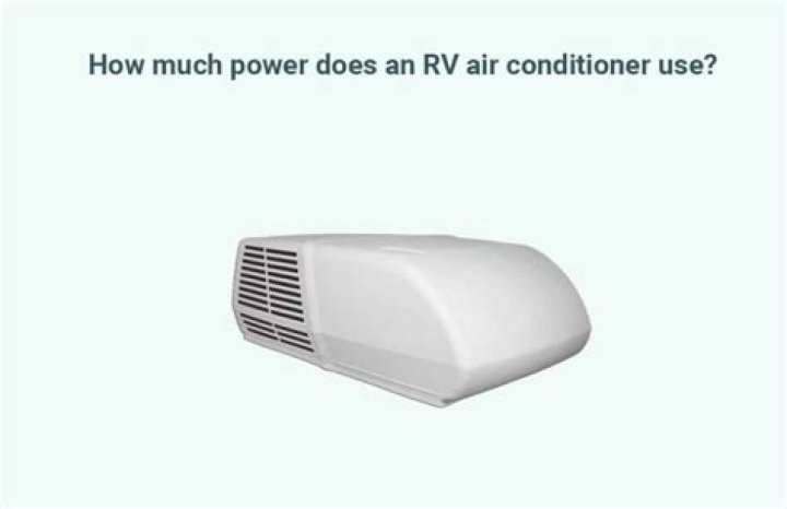 How does an RV air conditioner use power?