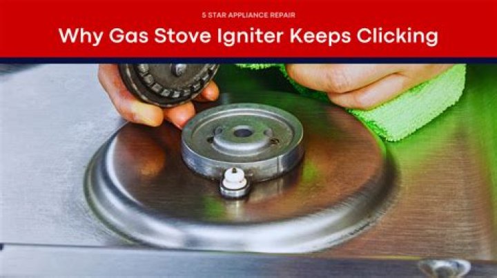 How does the igniter work on a gas stove?