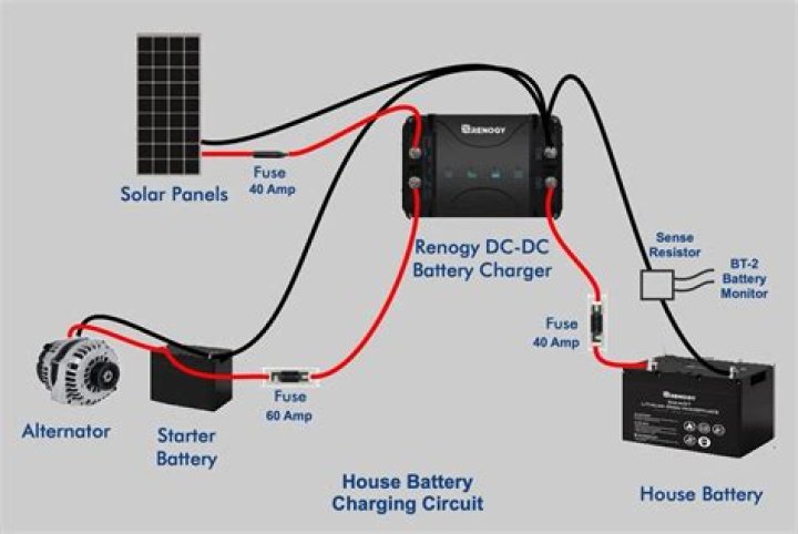 How does the Roadtrek charge the House Battery?